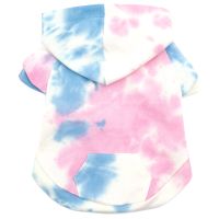 Pink and Blue Tie Dye Hoodie