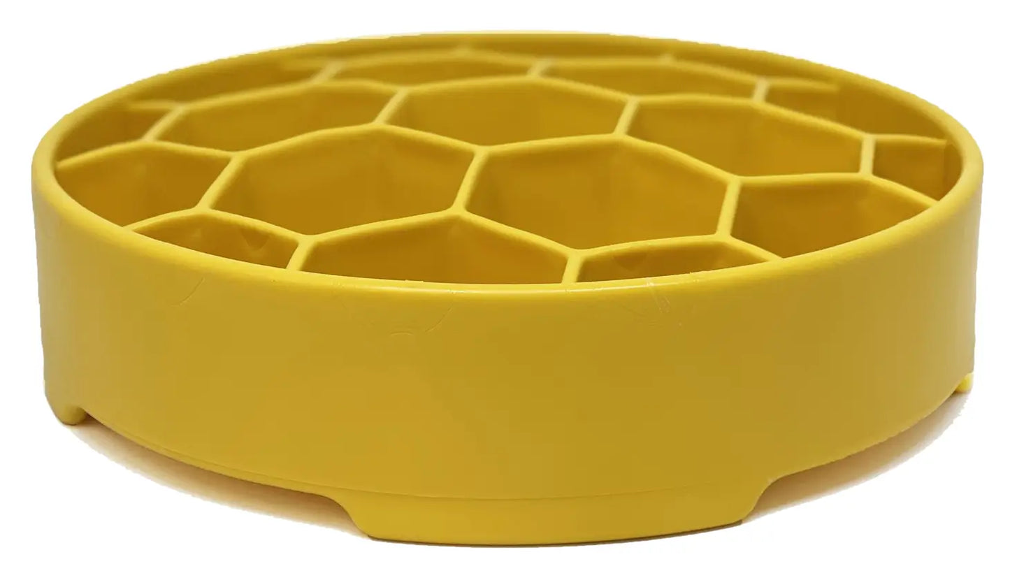 Honeycomb Design Slow Feeder Bowl