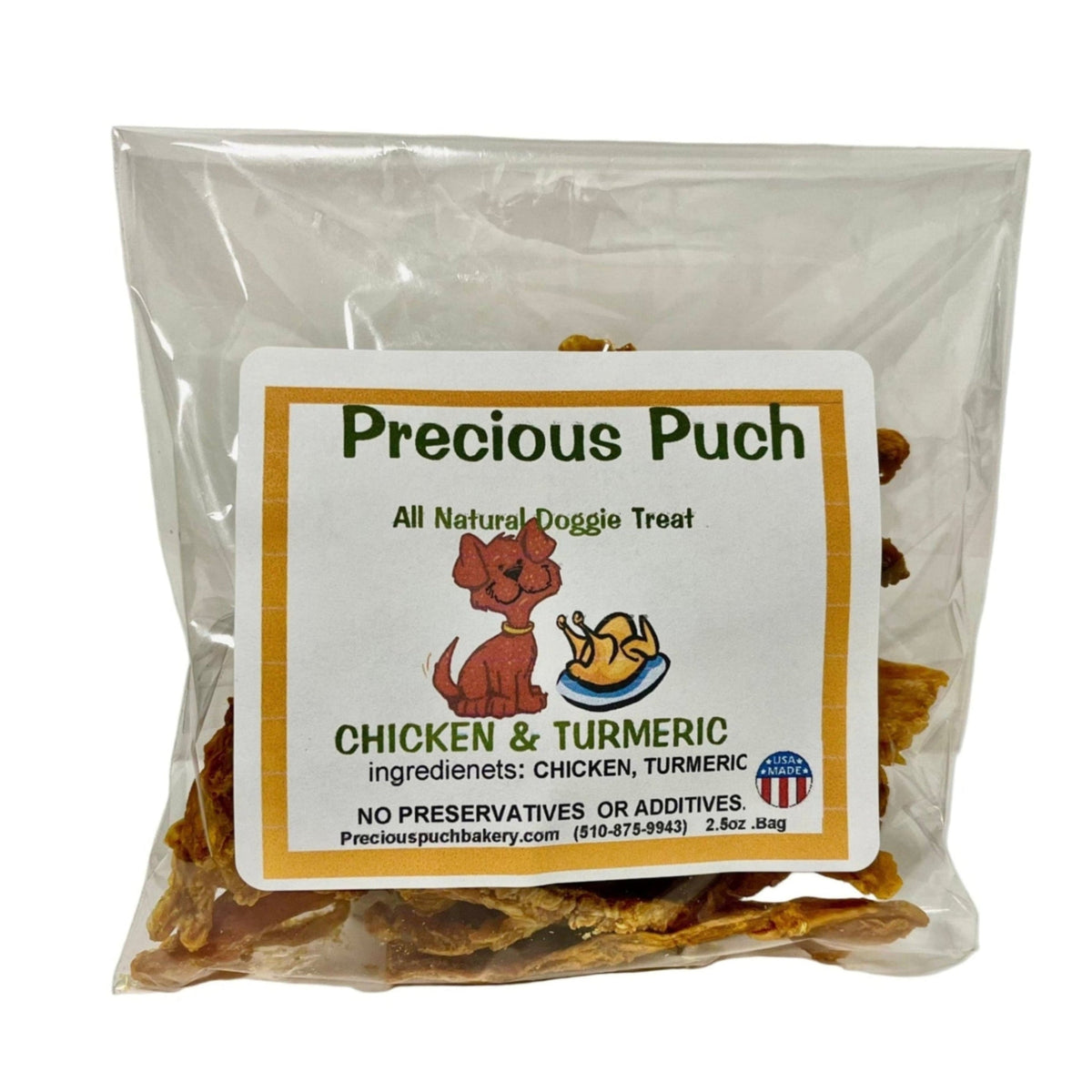 Chicken & Turmeric Dog Treats – Precious Puch Doggy Bakery
