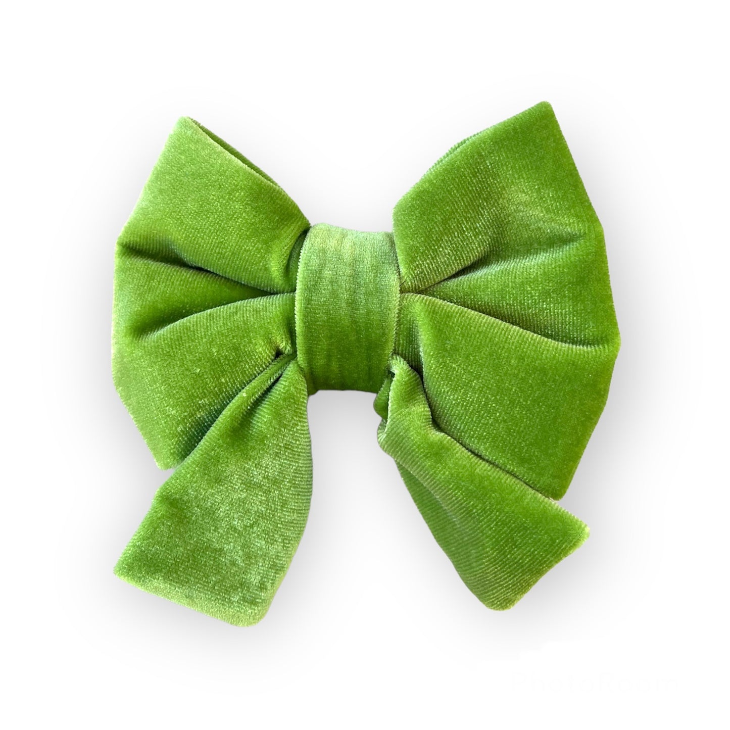 Bougie Bow Tie Apple Green Velvet Bow Tie