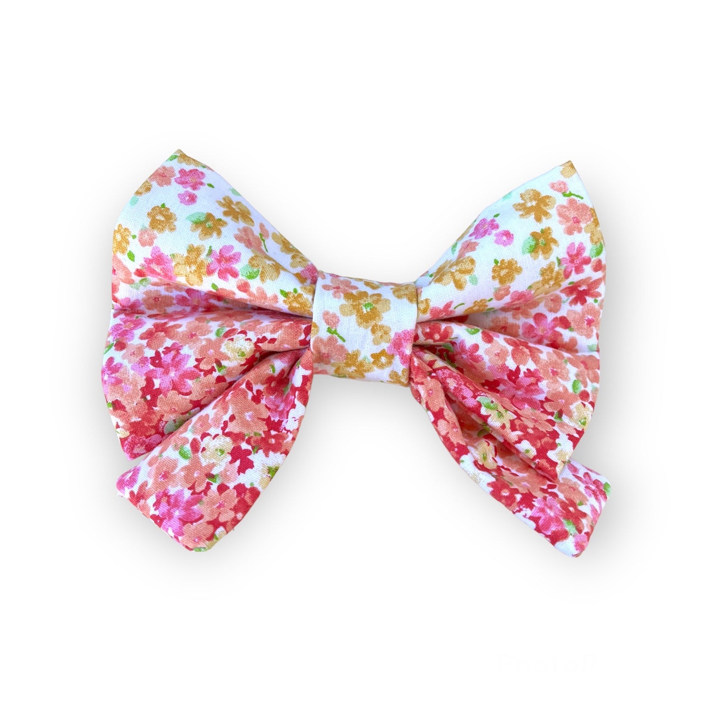 Bougie Bow Tie Wildflowers Pink and Golden